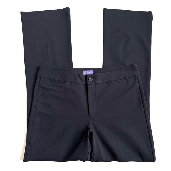 NYDJ Bootcut Ponte Trouser Dress Pants Black Size 10 - Picture 6 of 16